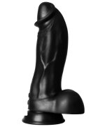 EXTREME BY HIDDEN DESIRE Vibrator DINOSAUR Vibrating Dildo 9 funcții de vibrație diametru 7.5 cm lungime 22 cm negru