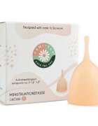FEMI.EKO Cupe menstruale ® din silicon medical protecție până la 12 ore mărime S bej
