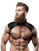 Fetish Submissive Ham ATTITUDE bărbătesc pentru gât și umeri din piele ecologică