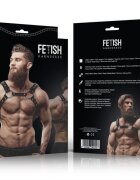 Fetish Submissive Ham sexy Attitude - HARNESS pentru barbati din piele ecologica cu tinte negru