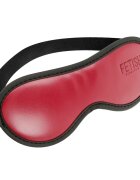 Fetish Submissive Mască Eye Mask pentru jocuri erotice BDSM din piele vegană culoare roșu