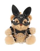 Fetish Submissive Ursulet de plus MISHKA cu masca cu urechi de iepuras cadoul perfect pentru iubitorii de BDSM