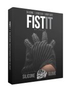 FIST IT BY SHOTS Mănușă erotică Masturbation Glove din silicon cu striații și orificiu pentru masturbare culoarea negru