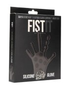 FIST IT BY SHOTS Mănușă erotică Stimulation Glove din silicon cu texturi diverse pentru stimulare vaginală și anală negru