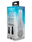 FLESHLIGHT Masturbator manual GO Torque canal texturat pentru simulare vaginală realistă lungime 18 cm transparent