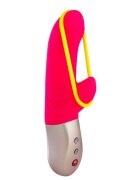 Fun Factory Vibrator rabbit Amorino 12 funcții de vibrație rezistent la apă lungime 17 cm culoare roz cu galben