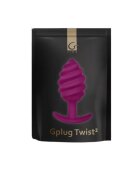 G VIBE Plug anal G-VIBE - GPLUG TWIST 2 din silicon mov 3.9 cm