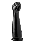 GANGBANGSTER Dildo gros SUMMUM by Hasta la Victoria în formă de mână bază cu ventuză diametru 8 cm lungime inserabilă 30 cm negru