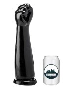 GANGBANGSTER Dildo gros SUMMUM by Hasta la Victoria în formă de mână bază cu ventuză diametru 8 cm lungime inserabilă 30 cm negru