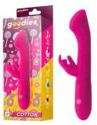 GOODIES Vibrator rabbit Cotton 10 funcții de vibrație motor puternic și silențios din silicon premium lungime totală 19 cm roz
