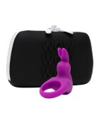 Happy Rabbit Set Cock Ring Kit cu inel vibrator pentru penis cu 12 funcții de vibrație și geantă de călătorie inclusă