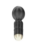 IBIZA Aparat de masaj mini Pocket Wand 10 funcții de vibrație lungime 11.5 cm din silicon rezistent la apă IPX5 negru