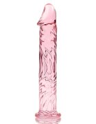 IBIZA Dildo realist Nebula Model 12 din sticlă borosilicată lungime inserabilă 16 cm diametru 3.5 cm roz transparent
