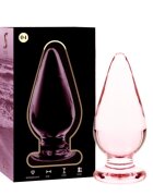 IBIZA Plug anal NEBULA Series by din sticla diametru 5 cm lungime 11 cm roz