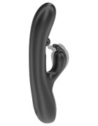 IBIZA Vibrator rabbit Rolling Ball Rabbit Vibrator cu stimulator clitoris în formă de perlă 7 funcții de vibrație negru