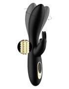 IBIZA Vibrator rabbit Rotating Rabbit Vibrator pentru stimularea clitorisului și punctului G 6 viteze 12 funcții de vibrație negru
