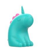 INTENSE Stimulator clitoris TRIXIE in forma de unicorn cu functii de vibratie reglabile rezistent la apa IPX7 culoarea verde