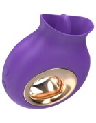 INTENSE Stimulator clitoris TULI din silicon premium 9 functii de vibratie 9 functii de oscilatie rezistent la apa IPX7 culoarea mov