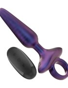 INTENSE Vibrator anal MARLON control prin telecomanda 10 functii de vibratie rezistent la apa din silicon mov 15 cm