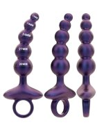 INTENSE Vibrator anal TITO control prin telecomanda 10 functii de vibratie rezistent la apa din silicon mov 17.3 cm