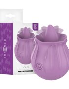 INTENSE Vibrator clitoris Azalea Clitoral Stimulator în formă de trandafir cu limbă 10 funcții de mișcare ritmică rezistent la apă mov
