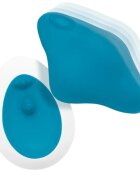 INTENSE Vibrator pentru chilot SAMANTHA pentru stimularea clitorisului control prin telecomandă cu 10 funcții de vibrație albastru