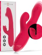 INTENSE Vibrator rabbit DUA Multifunction cu 8 funcții de penetrare automată 8 funcții de pulsații 8 funcții de oscilații roșu