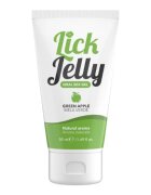 IntimateLine Lubrifiant cu aromă LICK JELLY Green Apple pe bază de apă cu aromă naturală de măr verde 50 ml