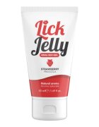 IntimateLine Lubrifiant cu aromă LICK JELLY Strawberry pe bază de apă cu aromă naturală de căpșuni 50 ml