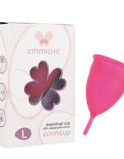 Intimichic Cupă menstruală Intimicup din silicon medical protecție până la 12 ore mărime L roz