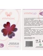 Intimichic Cupă menstruală Intimicup din silicon medical protecție până la 12 ore mărime L roz