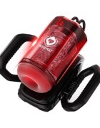 INTOYOU Masturbator automat Vexor cu mânere 6 funcții de sucțiune 9 funcții de penetrare automată 10 funcții de vibrație roșu