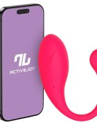 INTOYOU Ou vibrator APP - Bulby pentru stimularea sexuala feminina control prin aplicatie 10 functii de vibratie 9.7 cm x 3.2 cm roz