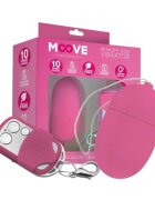 INTOYOU Ou vibrator MOOVE Remote Medium Egg Vibrator cu control prin telecomandă 10 funcții de vibrație rezistent la apă roz