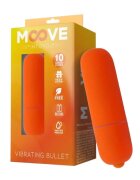 INTOYOU Vibrator bullet MOOVE pentru stimularea clitorisului 10 funcții de vibrație rezistent la apă culoarea portocaliu