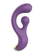 INTOYOU Vibrator rabbit Rolyx 360° Rotating design curbat 10 funcții de vibrație stimulator clitoris cu 10 funcții de rotație mov