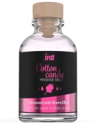 INTT Gel COTTON CANDY efect 4 in 1 - masaj erotic sex oral excitare si cresterea libidoului lubrifiant cu efect de incalzire 30 ml