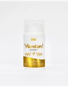 INTT Gel pentru stimulare si excitare Vibration! HONEY cu efect de incalzire ALB Unisex 15 ml