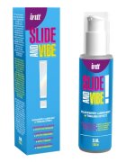 INTT Lubrifiant cu aromă Slide And Vibe pe bază de apă cu efect ușor de furnicături aromă de mure 35 ml