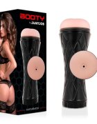 JAMYJOB Masturbator manual BOOTY interior texturat pentru simulare anală realistă material TPE negru