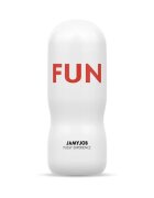 JAMYJOB Masturbator manual FUN interior texturat pentru simulare vaginală realistă material TPE alb