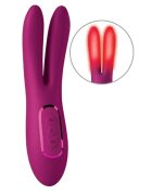 JIMMYJANE Vibrator dublu Solis Ascend 2 Pro pentru zone intime și clitoris cu funcție de încălzire 7 funcții de vibrație 3 viteze roz