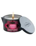 KAMASUTRA Lumânare pentru masaj Ignite Strawberry Dreams cu unt de shea aromă de căpșuni 170 gr