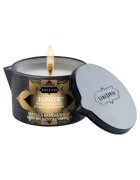 KAMASUTRA Lumânare pentru masaj Ignite Vanilla Sandalwood cu unt de shea aromă de vanilie și lemn de santal 170 gr