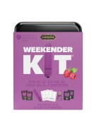 KAMASUTRA Set Weekender Kit Raspberry Kiss cu vibrator bullet ulei de masaj cărți de joc cu poziții sexuale și lubrifiant (zmeură)