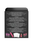 KAMASUTRA Set Weekender Kit Strawberry Dreams cu vibrator bullet ulei de masaj cărți de joc cu poziții sexuale și lubrifiant (căpșuni)