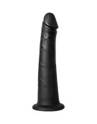 KIIROO Dildo realist Keon Vac-U-Lock Dildo compatibil cu adaptorul Keon din silicon lungime 19.1 cm diametru 4.7 cm negru