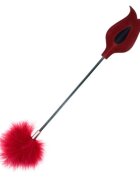 KINK Paleta - ROSE pentru jocuri erotice BDSM din piele cu puf roz 8 cm