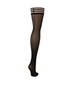 KIX'IES Dresuri sexy KIX’IES LOIS cu cusătură pe spate și benzi anti-alunecare negru mărime A (XS-S) (model 1307A)