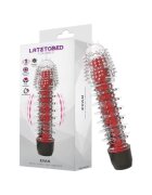LATE TO BED Vibrator Evan pentru stimulare intensă viteză ajustabilă rezistent la apă 16.5 cm culoare roșu